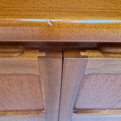 Nathan Vintage Mid Century Medium Teak Compact Sideboard Entertainment Unit