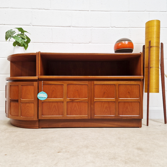 Nathan Parker Knoll Vintage Mid Century Modular Entertainment Unit LP Record Player Cabinet