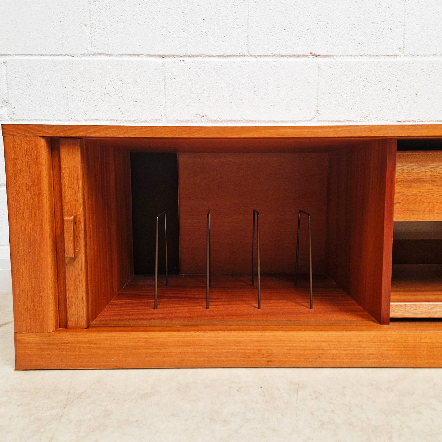 G Plan Vintage Mid Century Pyramid Teak Sideboard Media Unit LP Storage PG326