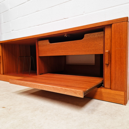 G Plan Vintage Mid Century Pyramid Teak Sideboard Media Unit LP Storage PG326