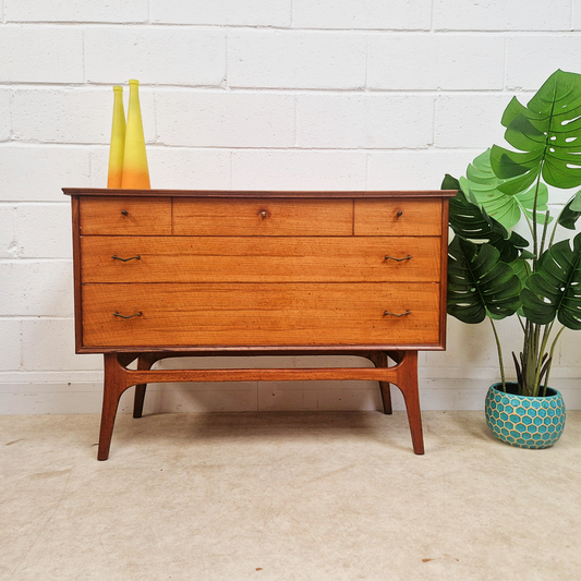 Alfred Cox for Heal's Vintage 1950s Mid Century Nordic Design Chest of Drawers