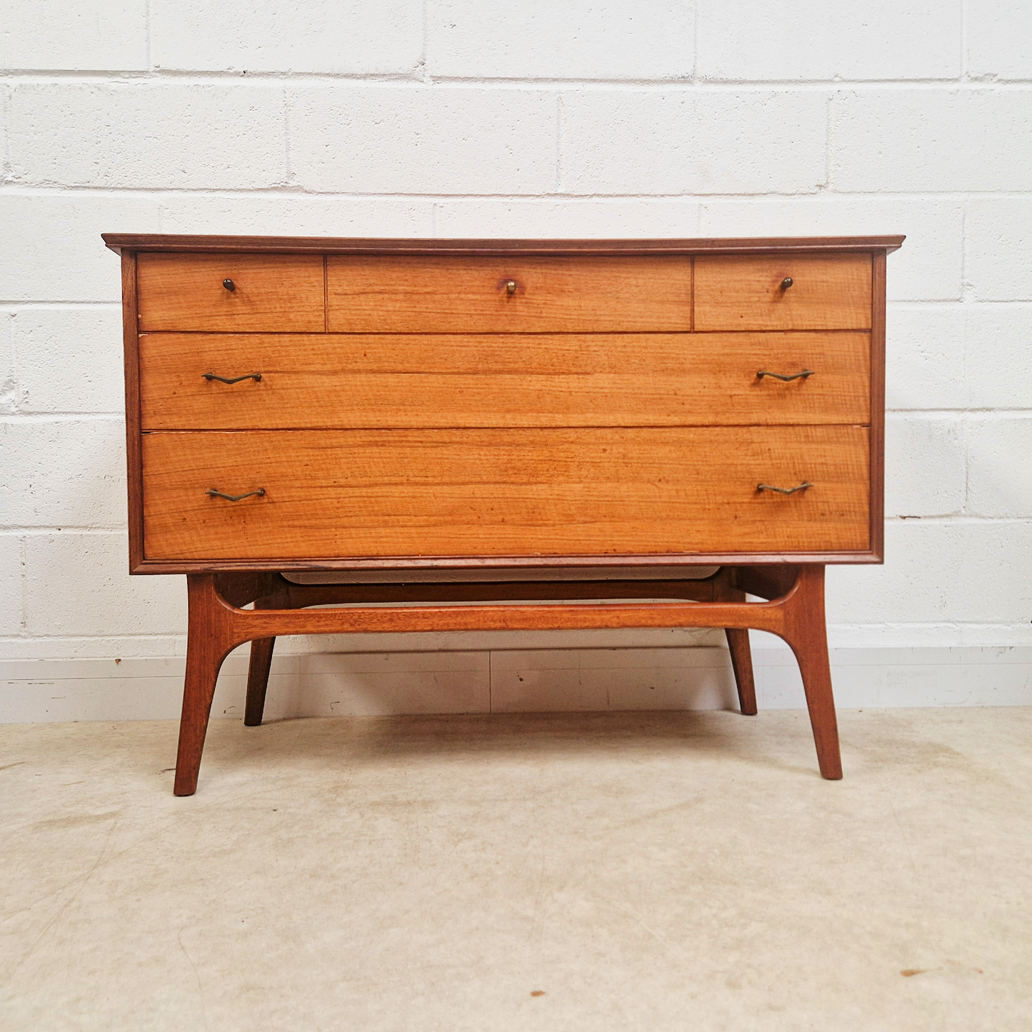 Alfred Cox for Heal's Vintage 1950s Mid Century Nordic Design Chest of Drawers
