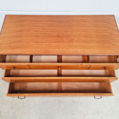 Alfred Cox for Heal's Vintage 1950s Mid Century Nordic Design Chest of Drawers