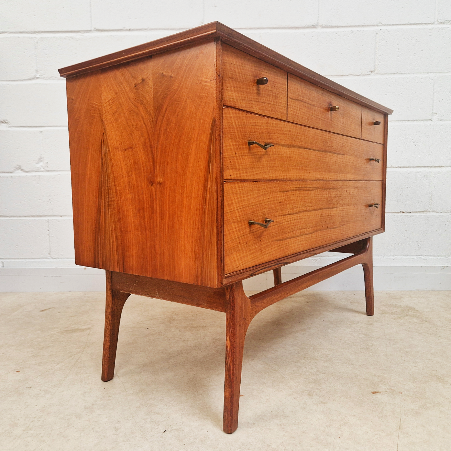 Alfred Cox for Heal's Vintage 1950s Mid Century Nordic Design Chest of Drawers