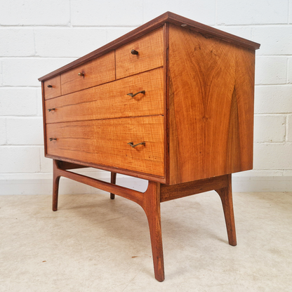 Alfred Cox for Heal's Vintage 1950s Mid Century Nordic Design Chest of Drawers