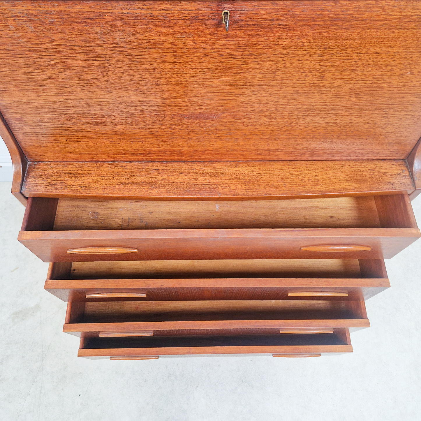 Jentique Vintage Mid Century Medium Teak 1960s Danish Design Writing Bureau Sideboard
