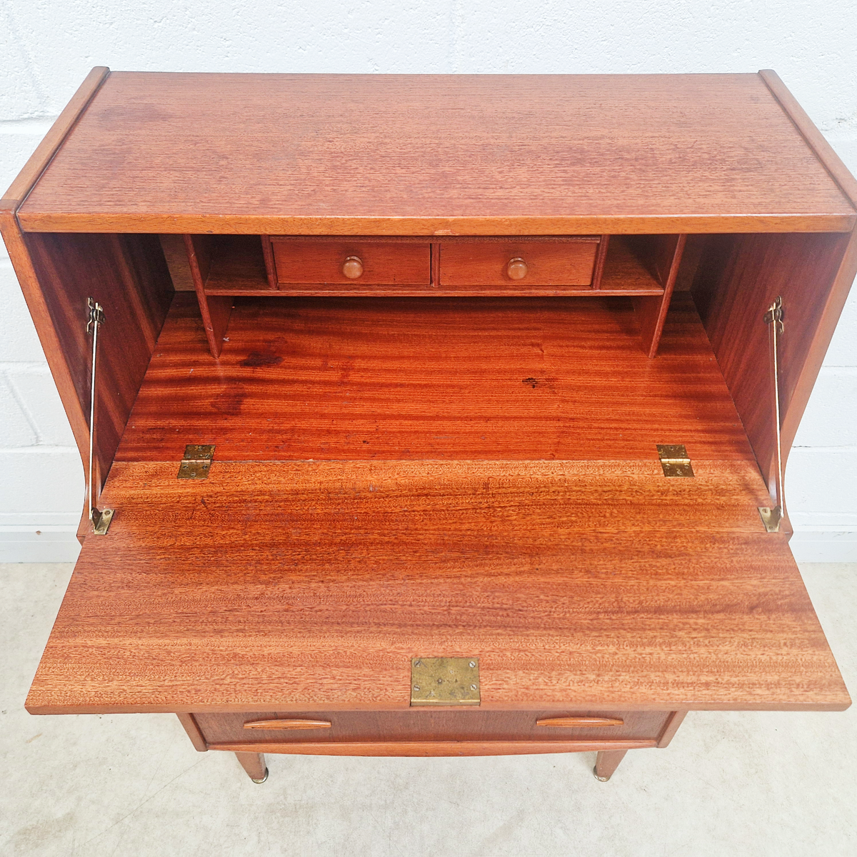 Jentique Vintage Mid Century Medium Teak 1960s Danish Design Writing Bureau Sideboard