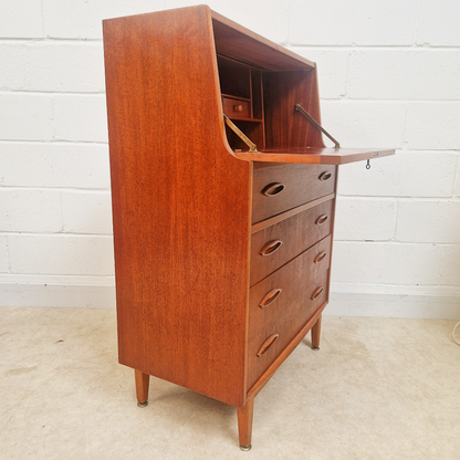 Jentique Vintage Mid Century Medium Teak 1960s Danish Design Writing Bureau Sideboard
