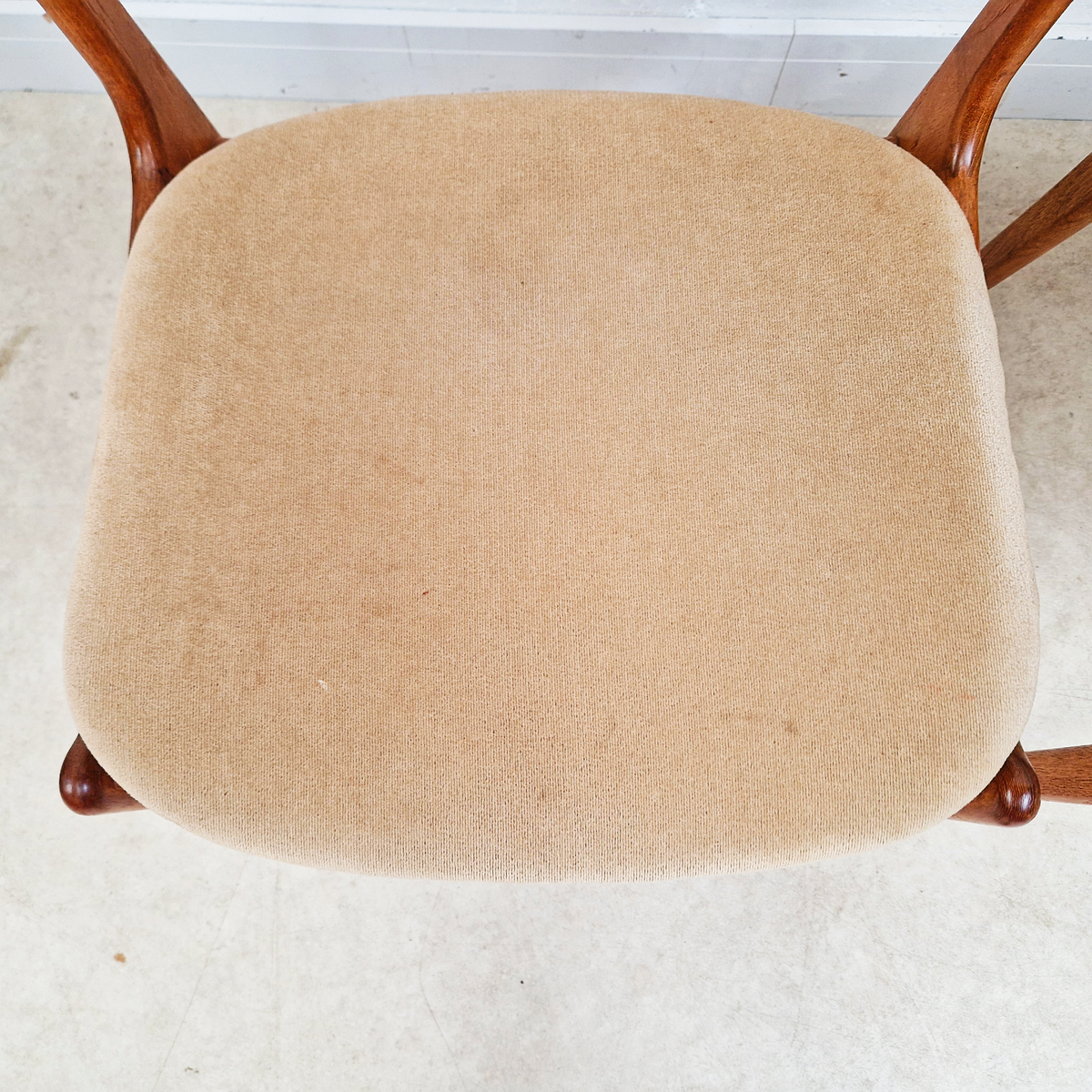Erik Buch for O.D Møbler Vintage Mid Century Solid Teak Danish Dining Accent Chairs Set of 4 PG342