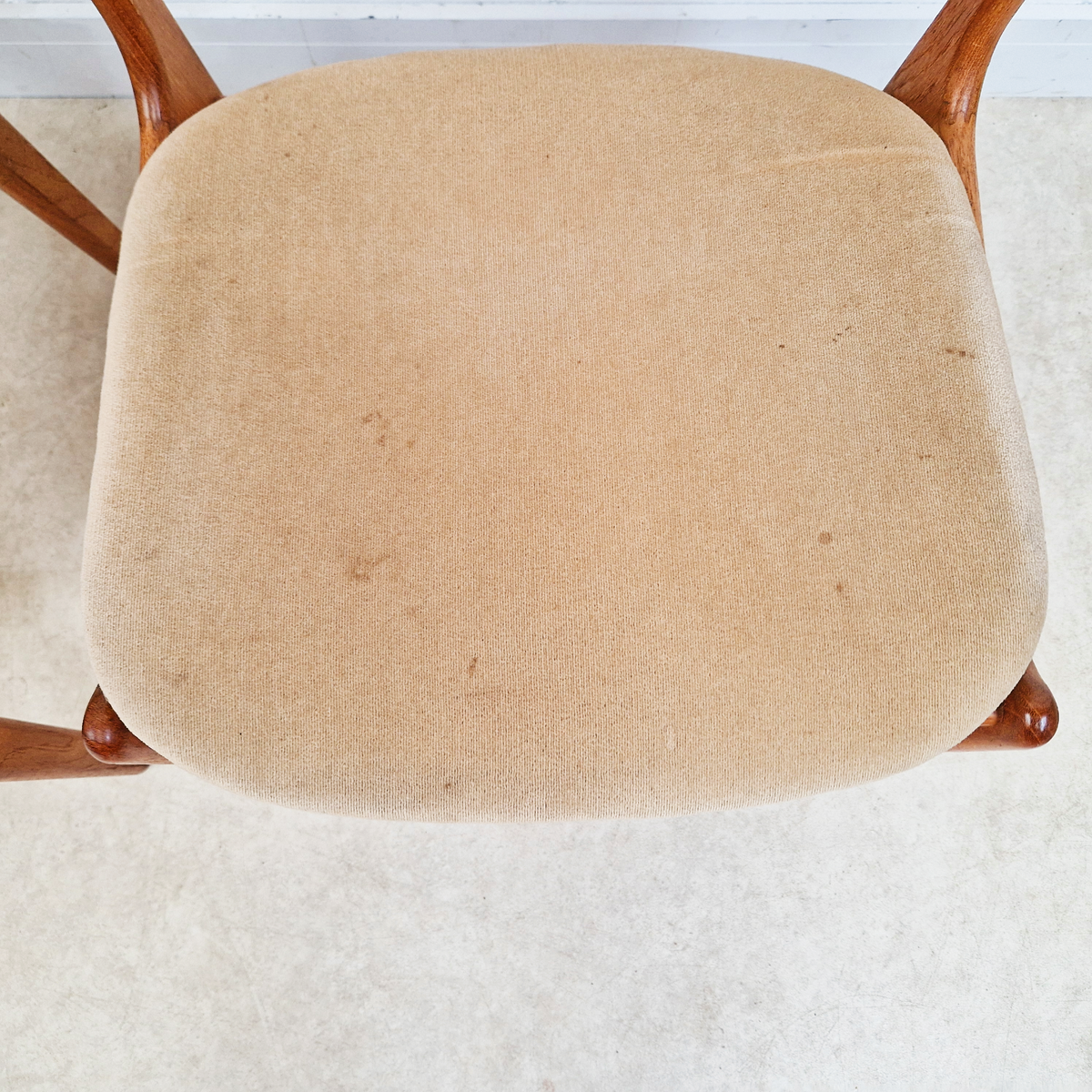 Erik Buch for O.D Møbler Vintage Mid Century Solid Teak Danish Dining Accent Chairs Set of 4 PG342