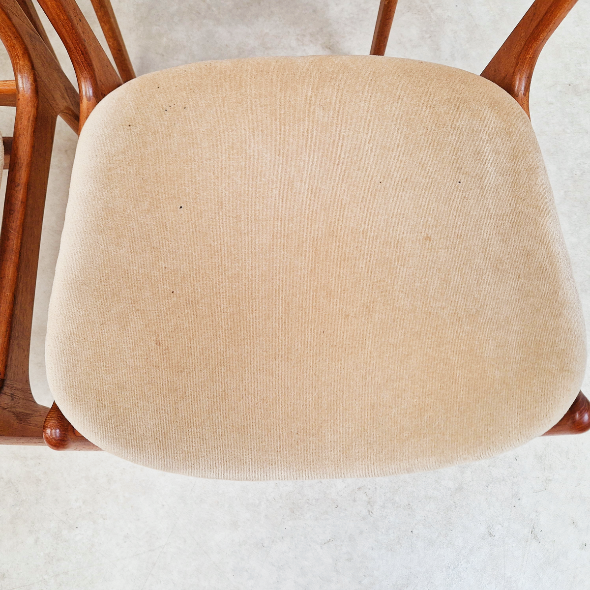 Erik Buch for O.D Møbler Vintage Mid Century Solid Teak Danish Dining Accent Chairs Set of 4 PG342