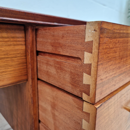 Alfred Cox for Heal's Vintage Solid Teak Mid Century 1950's Danish Design Desk Dressing Table