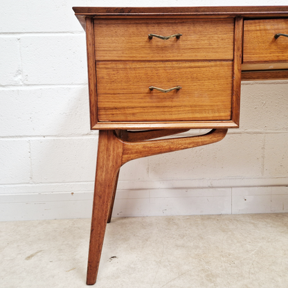 Alfred Cox for Heal's Vintage Solid Teak Mid Century 1950's Danish Design Desk Dressing Table
