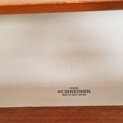 Schreiber Mid Century Vintage Danish Design Tallboy Retro Chest Drawers