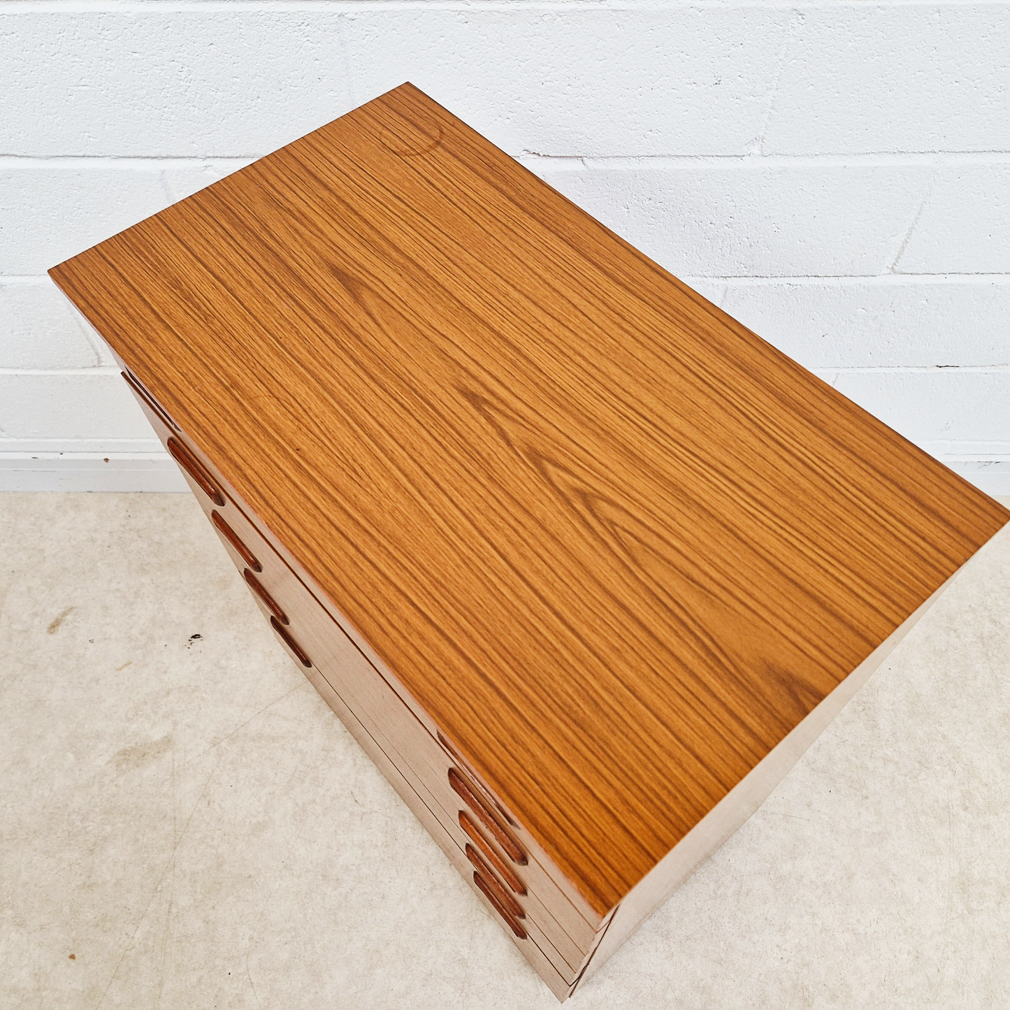 Schreiber Mid Century Vintage Danish Design Tallboy Retro Chest Drawers