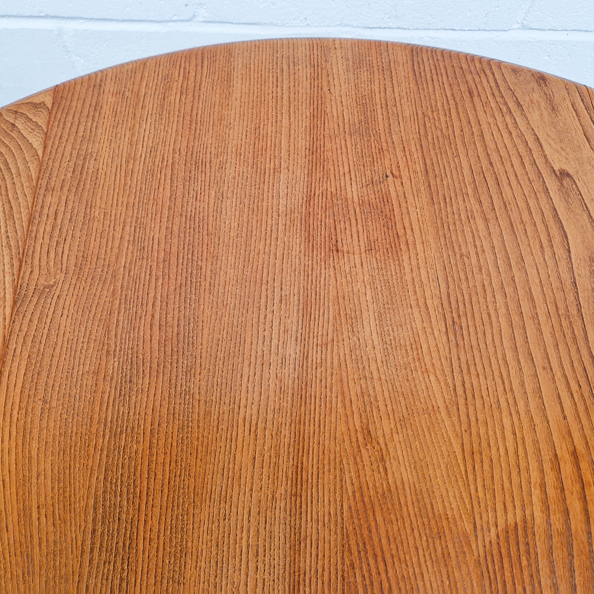 Ercol Vintage Mid Century Solid Elm Drop Leaf Table and Stickback Chair Dining Set