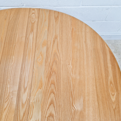 Ercol Vintage Solid Light Elm Danish Design Drop Leaf Table and Hoopback Chair Set