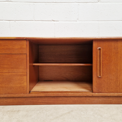 Nathan Vintage Mid Century Medium Teak Sideboard Entertainment Centre
