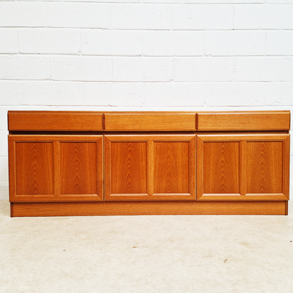 McIntosh Vintage Mid Century Golden Teak Long John Sideboard Buffet Credenza