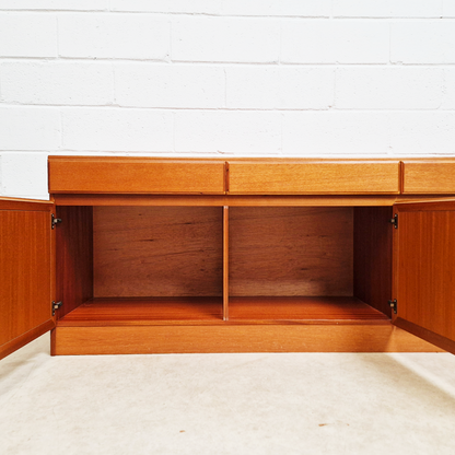 McIntosh Vintage Mid Century Golden Teak Long John Sideboard Buffet Credenza
