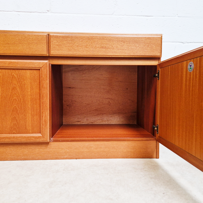McIntosh Vintage Mid Century Golden Teak Long John Sideboard Buffet Credenza