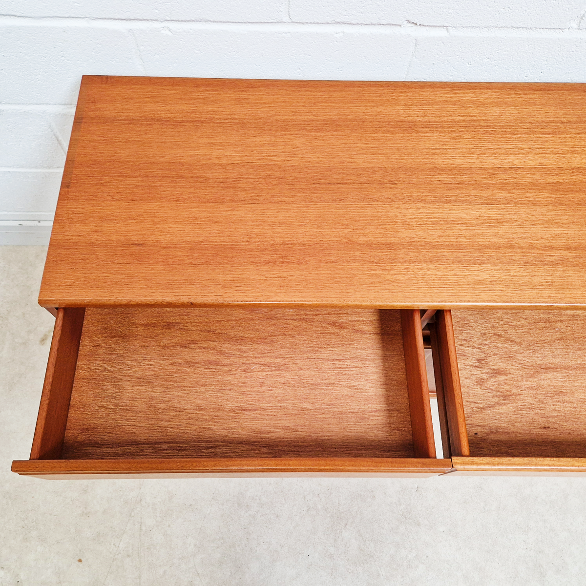 McIntosh Vintage Mid Century Golden Teak Long John Sideboard Buffet Credenza