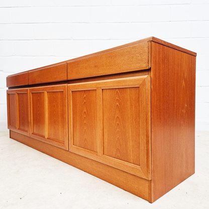 McIntosh Vintage Mid Century Golden Teak Long John Sideboard Buffet Credenza