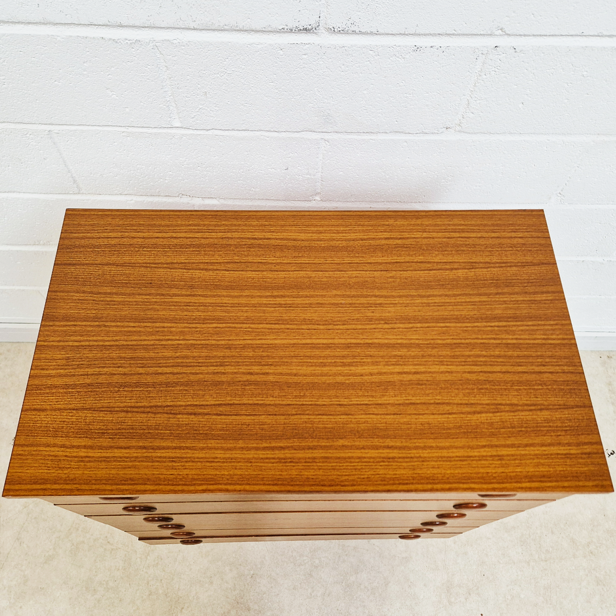 Schreiber Mid Century Vintage Danish Design Tallboy Retro Chest Drawers