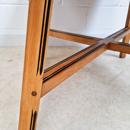 Ercol Vintage Mid Century Solid Elm Danish Design Extending drop Leaf Dining Table