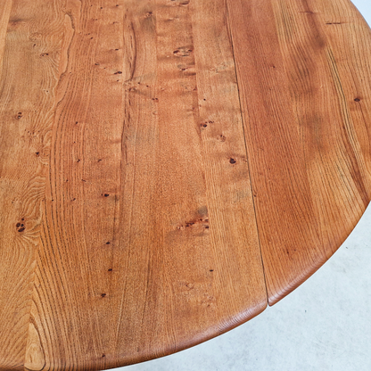 Ercol Vintage Mid Century Solid Elm Danish Design Extending drop Leaf Dining Table