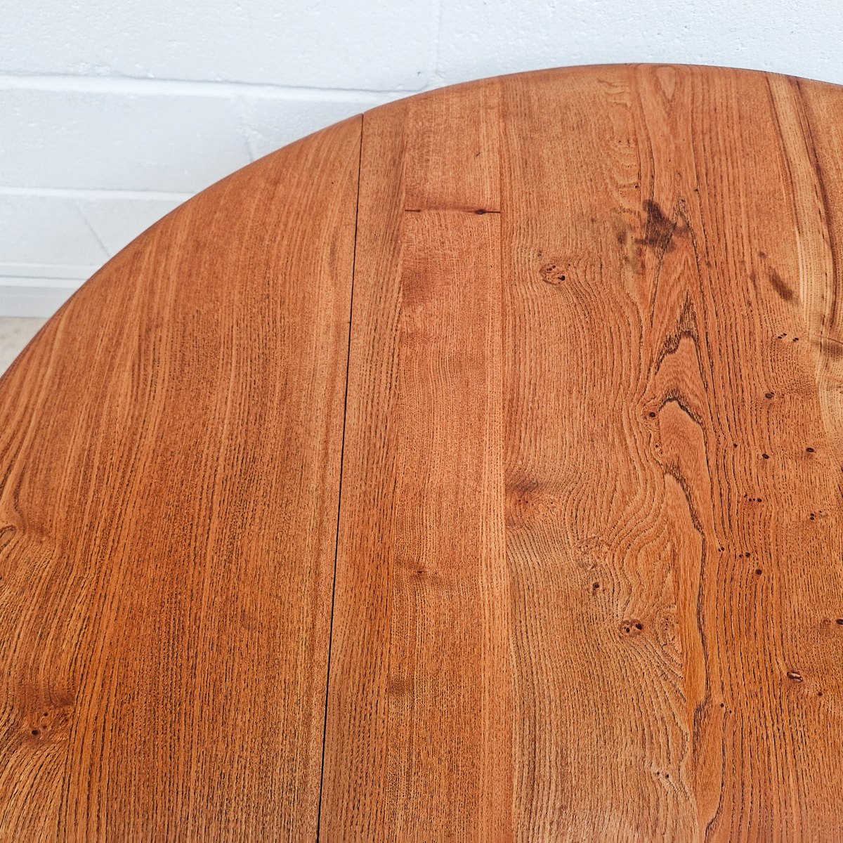 Ercol Vintage Mid Century Solid Elm Danish Design Extending drop Leaf Dining Table