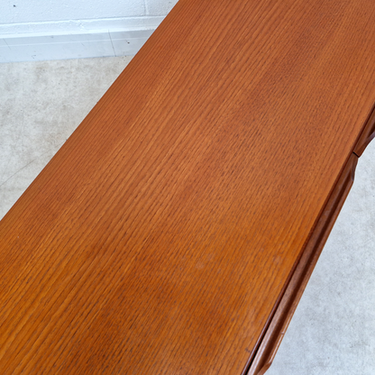 Vintage Mid Century Medium Teak Danish Design Compact Sideboard Entertainment Unit