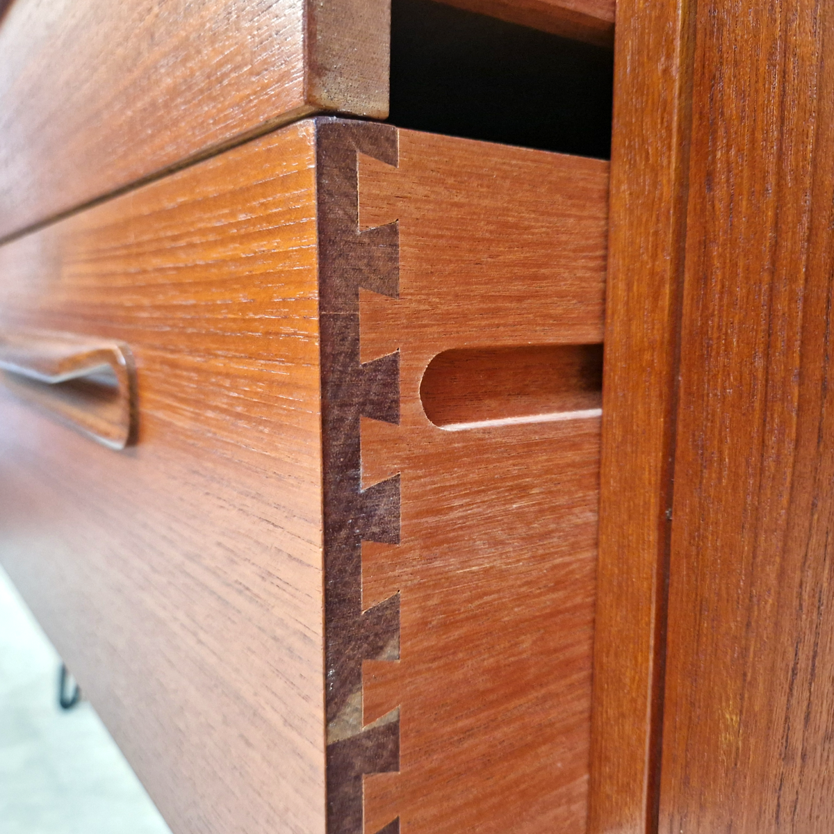 V.B Wilkins for G Plan Vintage Mid Century Danish Design Medium Teak Sideboard Credenza