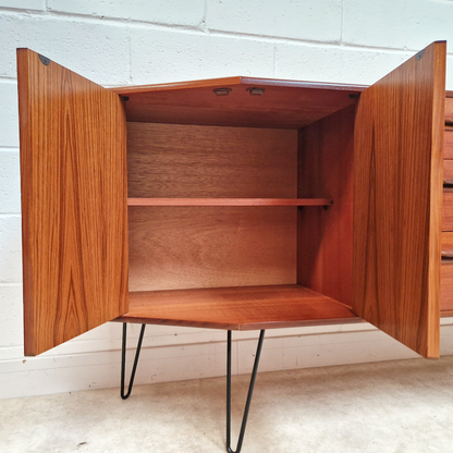 V.B Wilkins for G Plan Vintage Mid Century Danish Design Medium Teak Sideboard Credenza