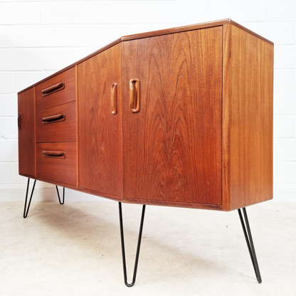 V.B Wilkins for G Plan Vintage Mid Century Danish Design Medium Teak Sideboard Credenza