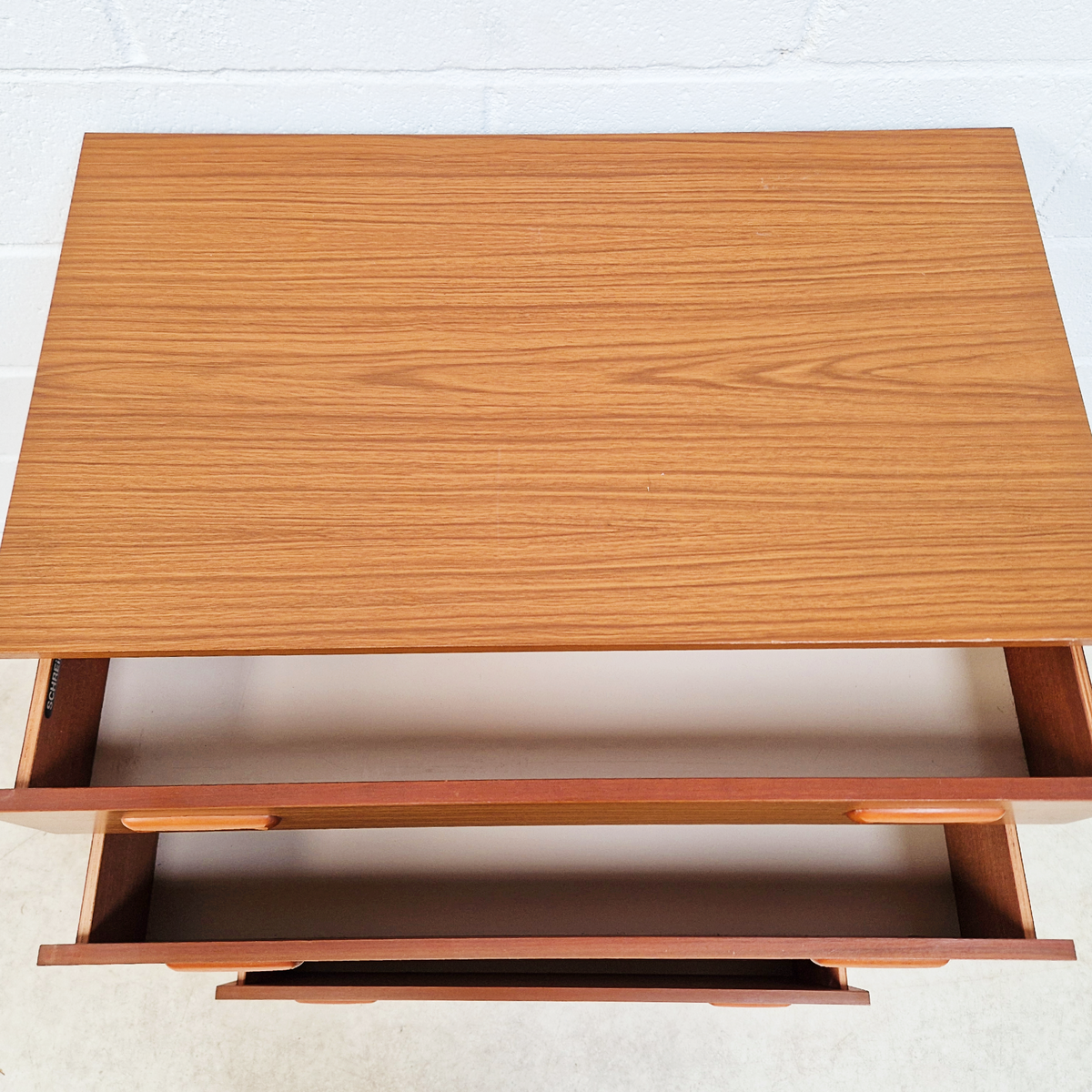 PAIR Schreiber Mid Century Vintage Danish Design Tallboy Retro Chest Drawers