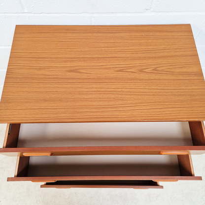 PAIR Schreiber Mid Century Vintage Danish Design Tallboy Retro Chest Drawers