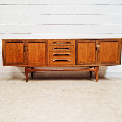VB Wilkins G Plan Red Label Vintage Mid Century Pyramid Teak Long John Sideboard