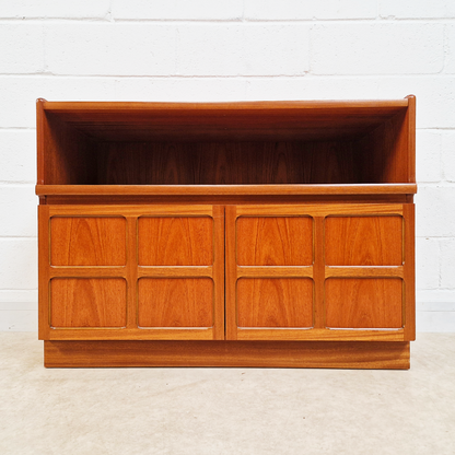 Nathan Vintage Mid Century Medium Teak Compact Sideboard Entertainment Unit