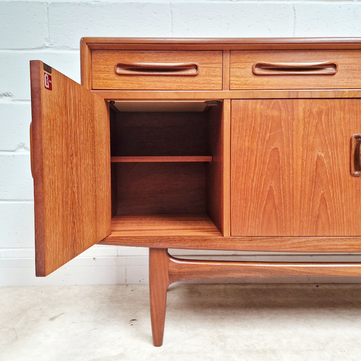 V.B Wilkins G Plan Fresco Pyramid Teak Vintage Danish Design Mid Century Sideboard Credenza