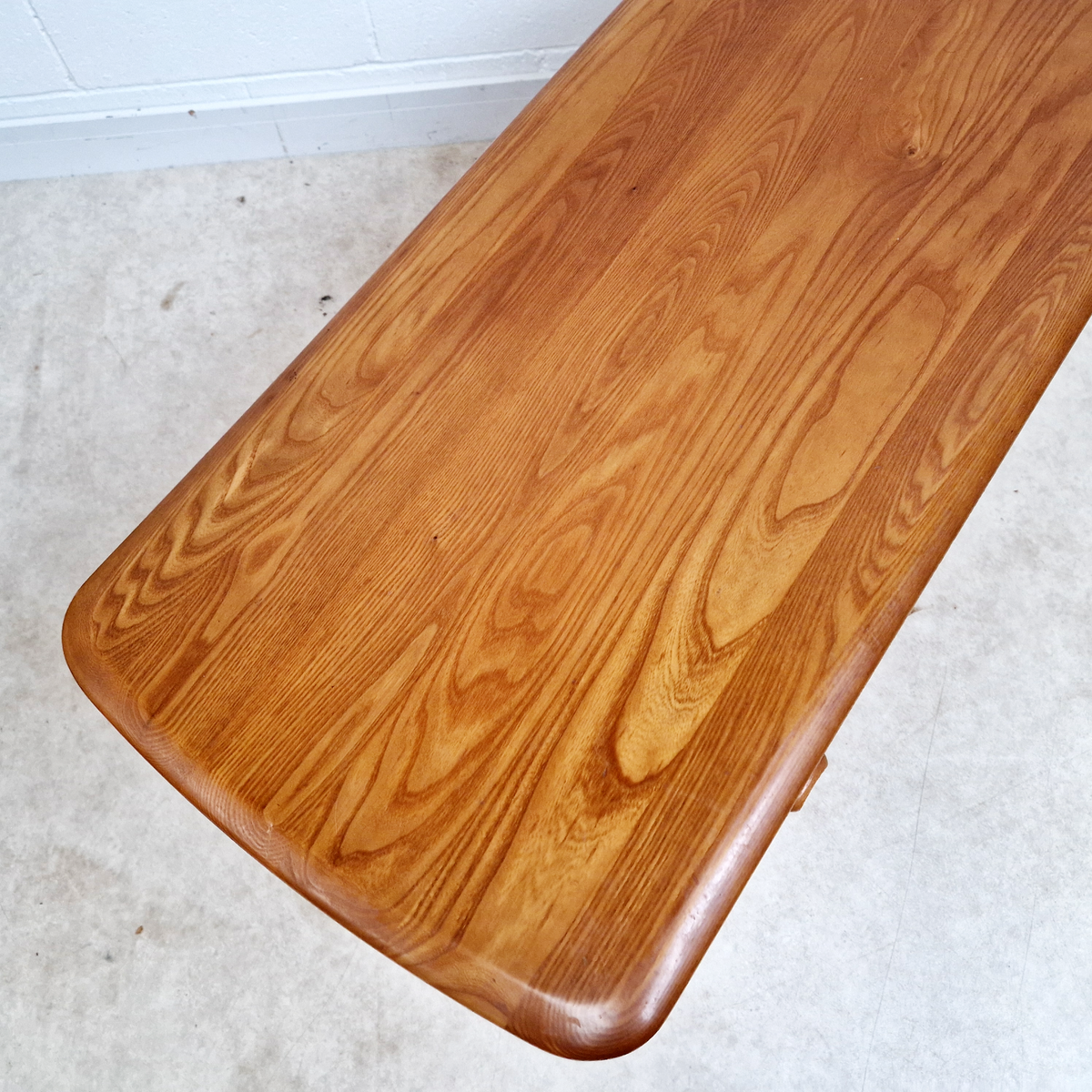 Vintage Solid Elm 1960s Mid Century Danish Design Desk Dresser Sideboard