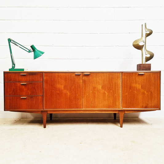 Tom Robertson for McIntosh Dunvegan Nordic Design Mid Century 1960s Teak Sideboard Credenza