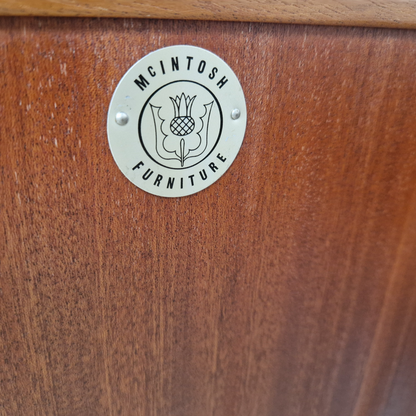 Tom Robertson for McIntosh Dunvegan Nordic Design Mid Century 1960s Teak Sideboard Credenza