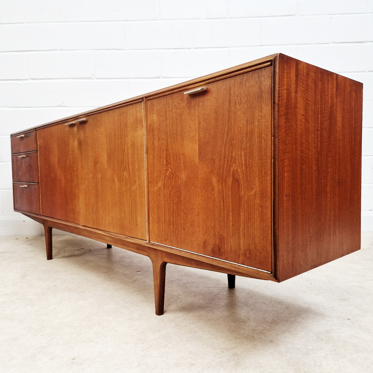 Tom Robertson for McIntosh Dunvegan Nordic Design Mid Century 1960s Teak Sideboard Credenza