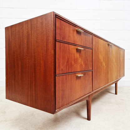 Tom Robertson for McIntosh Dunvegan Nordic Design Mid Century 1960s Teak Sideboard Credenza