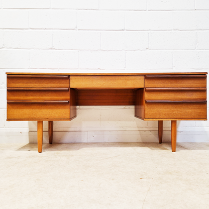 Avalon Vintage Mid Century Medium Teak Danish Design Desk Office Home