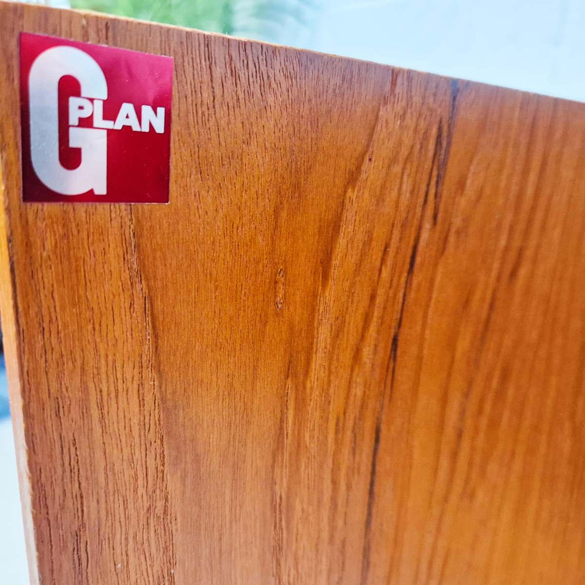 G Plan Vintage Mid Century Herringbone Teak Compact Sideboard LP Storage Cabinet