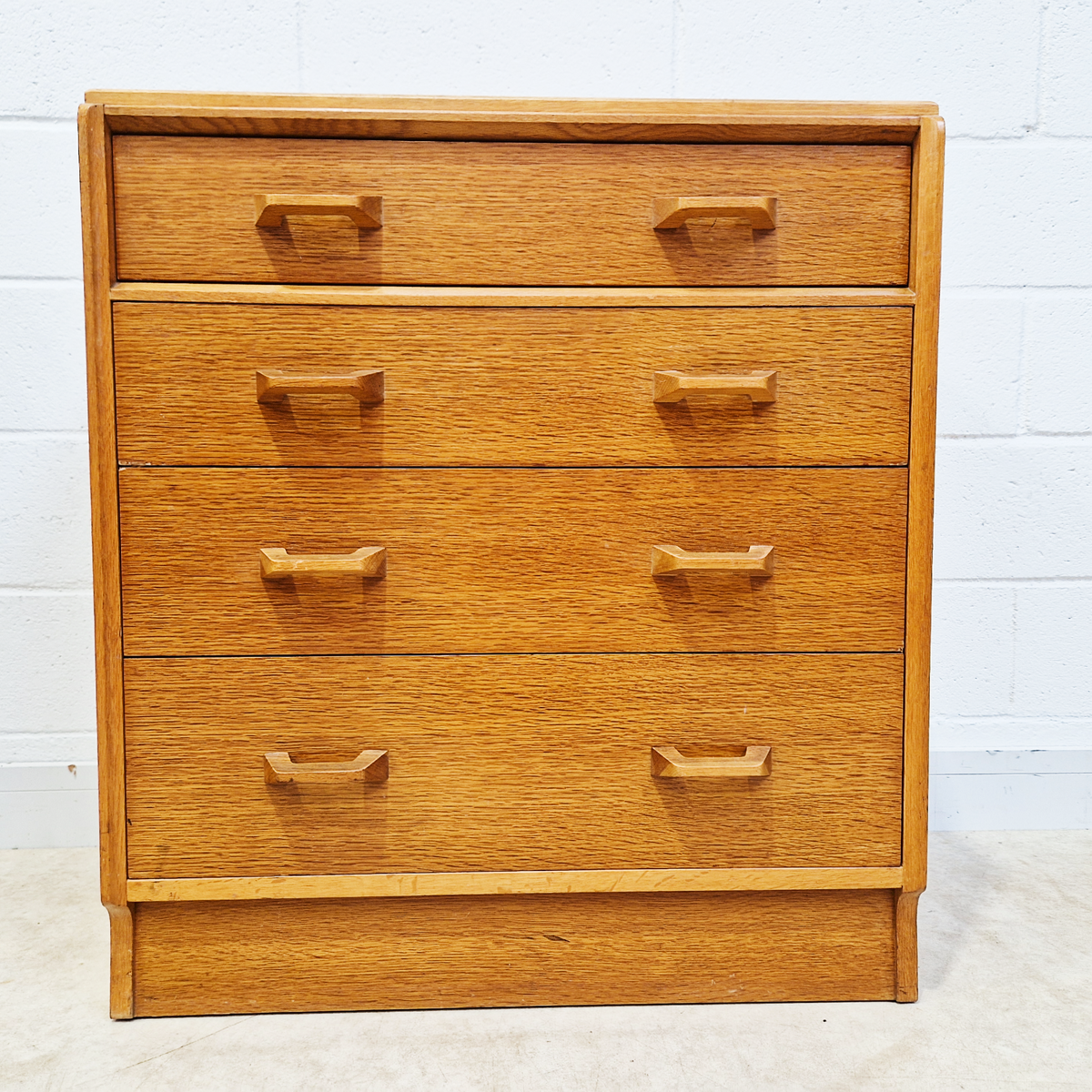 G Plan Egomme Gold Label 1960s Half Tallboy Brandon Chest of Drawers