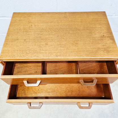 G Plan Egomme Gold Label Vintage Mid Century 1950s Wardrobe & Chest of Drawers Set PG381A