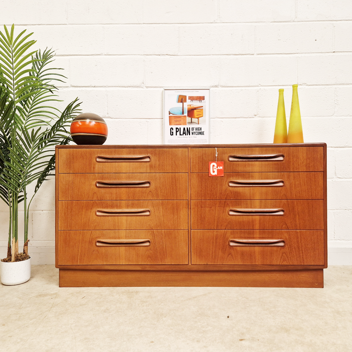 V.B Wilkins For G Plan Vintage Mid Century Danish Design Double Chest Drawers Sideboard